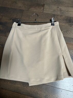 Women’s Cream Skort- Elegant Minimal A-Line